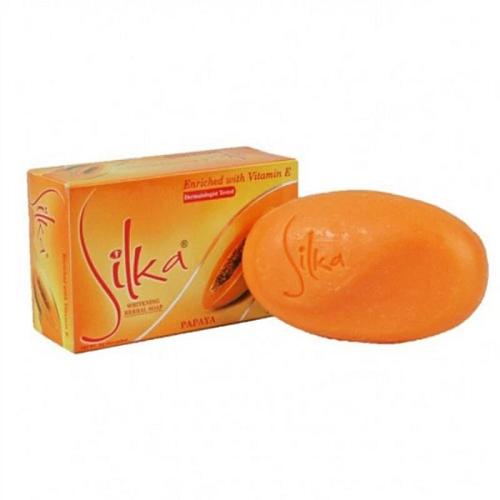 [SILKA] Papaya Skin Brightening Herbal Face and Body Bar Soap 135g NEW