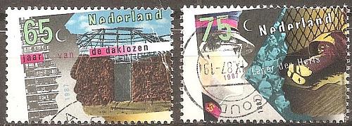 [NE0711] Netherlands: Shelter for Homeless & Salvation Army (1987) U Cpl Set