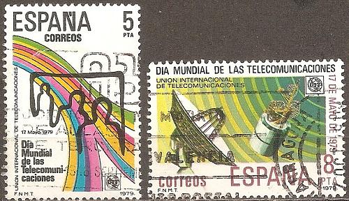 [SP2149] Spain: World Telecom Day (1979) Used Complete Set