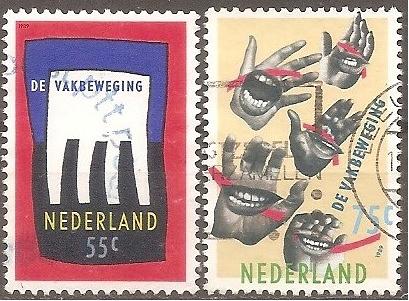 [NE0741] Netherlands: Dutch Trade Unions (1989) Used, complete set