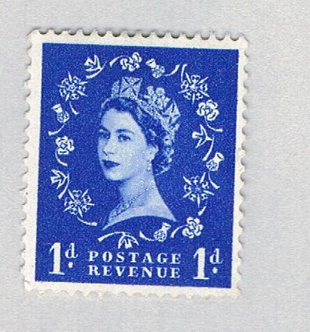 Great Britain QEII blue 1d 2 (AP136712)