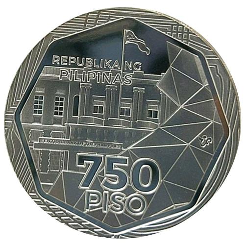 2024 Philippines 750-Piso 75th Anniversary of CBP SILVER in WOODEN case