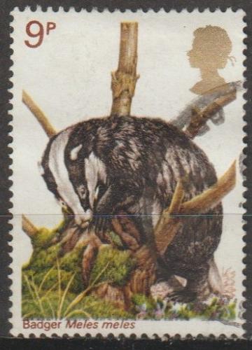 [GB0820] Great Britain:Wildlife Protection - Badger (1977) Used