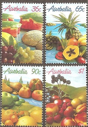 [AU1015] Australia: Tropical Fruits (1987) MNH Complete Set