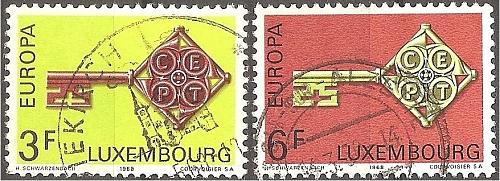 [LU0466] Luxembourg: Europa/CEPT (1967) Used Complete Set