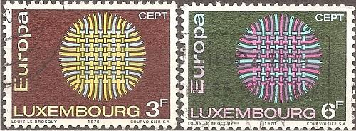 [LU0489] Luxembourg: Europa/CEPT (1970) Used Complete Set