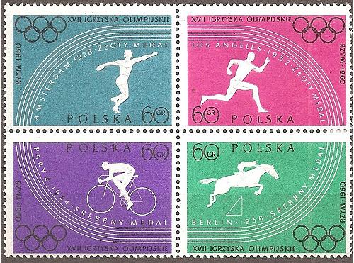 [PO0917] Poland: Olympic Games, Rome (1960) MNG Cpl Set 2 scans