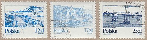 [PO2461] Poland: Vistula River Views (1982) Used Complete Set
