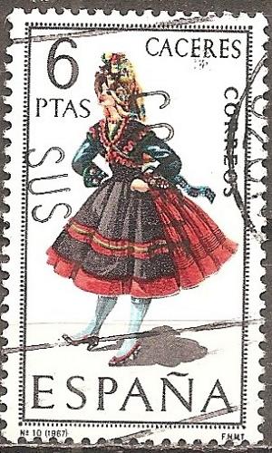 [SP1401] Spain: Provincial Costumes: C&aacute;ceres (1967) Used