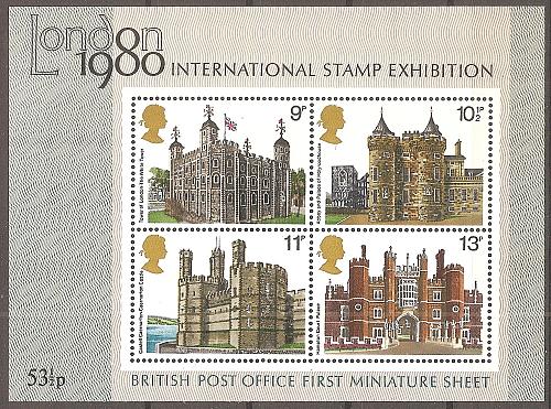 [GB0834] Great Britain: London 1980 Stamp Exhibition (1978) MNH Miniature Sheet