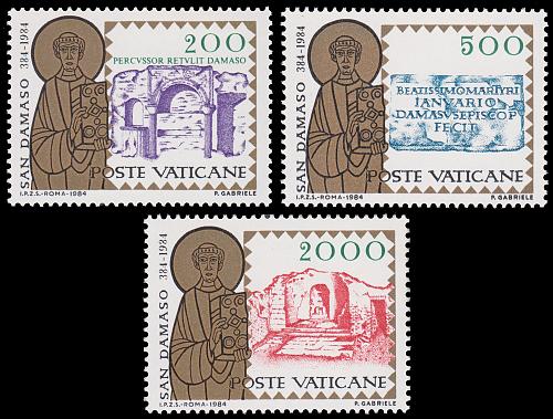 [VC0749] Vatican City: Pope St. Damasus (1984) MNH Complete Set
