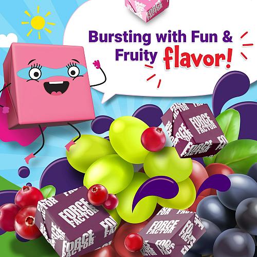 FORCE FACTOR KIDS SUPERFOOD SUPERCHEWS VERY BERRY GRAPE 60 SOFT CHEWS