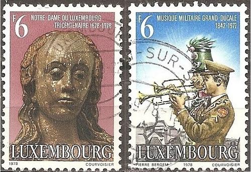 [LU0612] Luxembourg: Our Lady of Luxembourg; Gr Ducal Military Band (1978) U Cpl Set