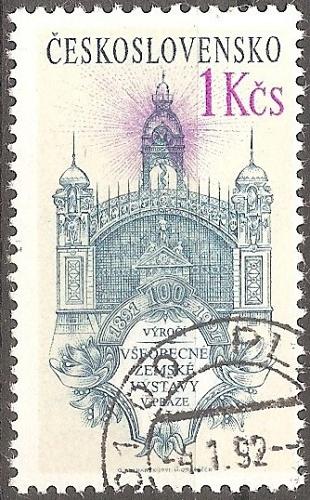 [CZ2826] Czechoslovakia: Prague General Exhibition Centennial (1991) CTO Single