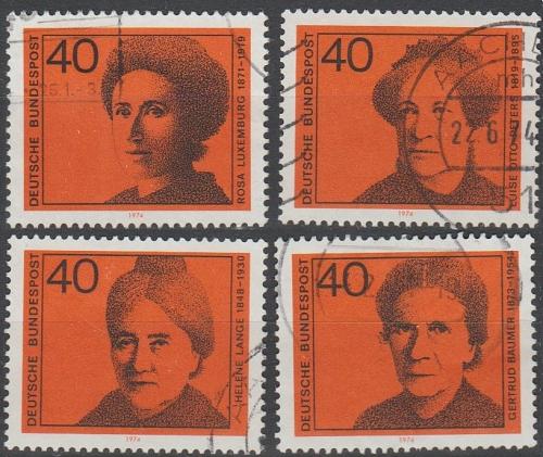 [GE1128] Germany: German Women Leaders (1974) used complete set