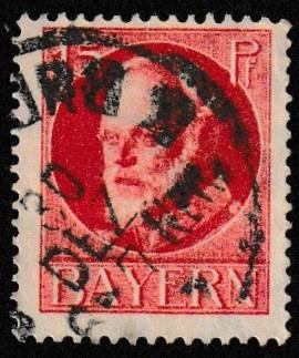 German State Bavaria Used Scott #100 Catalog Value $2.00