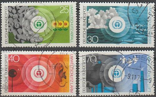[GE1119] Germany: Environmental Protection (1973) Used Complete Set