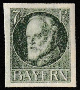German State Bavaria Unused Scott #120 Catalog Value $.25