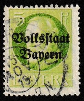 German State Bavaria Used Scott #137 Catalog Value $2.00