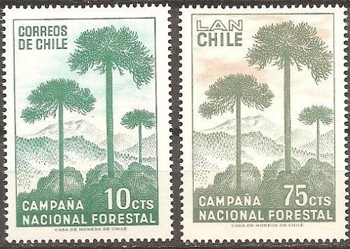 [CH0363] Chile: Reforestation Campaign (1967) MNH Complete Set