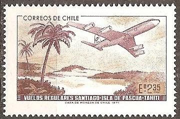 [CH0413] Chile: LAN Chile Flights (1971) MNH Single