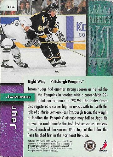Jaromir Jagr - Pittsburgh Penguins - Parkhurst