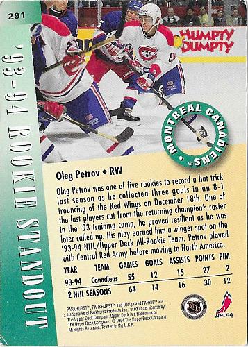 Oleg Petrov - Montreal Canadiens - Parkhurst