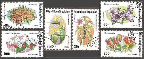 [TO0894] Togo: Wildflowers (1975) CTO Complete Set