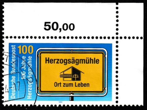 German Used Scott #1834 Catalog Value $.60