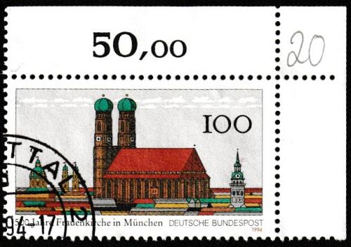 German Used Scott #1828 Catalog Value $.75