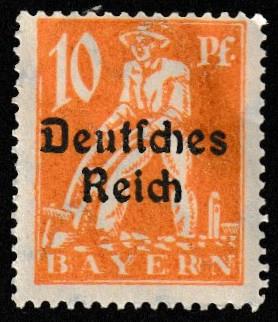 German State Bavaria Unused Scott #257 Catalog Value $.25