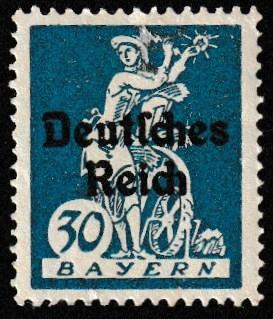 German State Bavaria Unused Scott #260 Catalog Value $.25