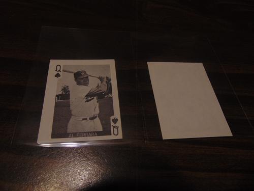 nrmt-vintage-1969 globe imports-mlb playing card-al ferrara-dodgers-mini