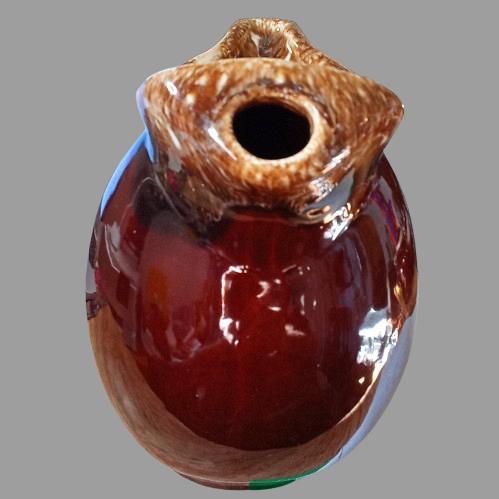 Hull Brown Drip Water Pitcher USA Lip/Ice Spout Vintage Mid Century Pottery