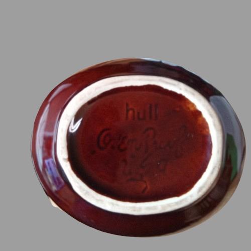 Hull Brown Drip Water Pitcher USA Lip/Ice Spout Vintage Mid Century Pottery