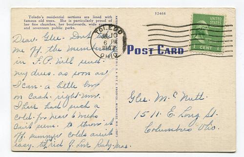 Looking Toward Good Shepherd Church, From Anthony Wayne Bridge, Toledo, Ohio