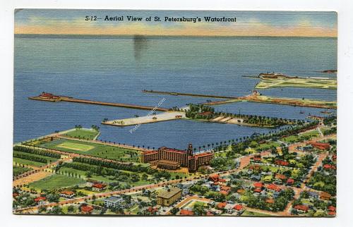 Aerial View of St. Petersburg's Waterfront, Florida