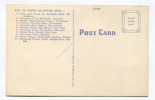 Alabama map - 11 views