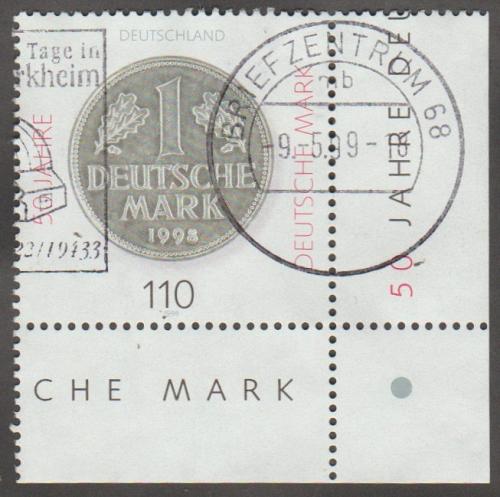 German Used Scott #2007 Catalog Value $.90