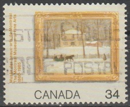 [CA1076] Canada: Montreal Museum of Art, 120th Anniv. (1985) Used Single