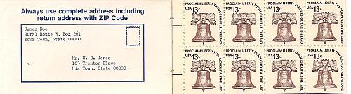 1975 Liberty Bell Unused 13 cent stamp book