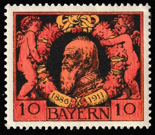 German State Bavaria Unused Scott 93 Catalog Value $1.25