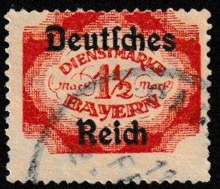 German State Bavaria Used Scott #O66 Catalog Value $2.00