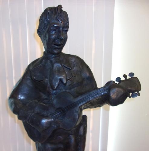 Mid Century Modern 1981 The Singing Cowboy Sculpture Vintage