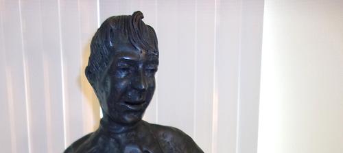 Mid Century Modern 1981 The Singing Cowboy Sculpture Vintage
