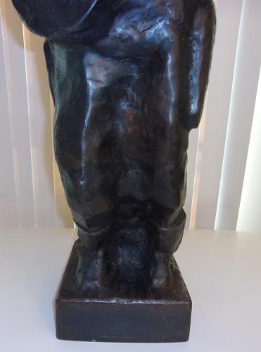 Mid Century Modern 1981 The Singing Cowboy Sculpture Vintage