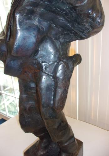 Mid Century Modern 1981 The Singing Cowboy Sculpture Vintage