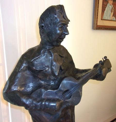 Mid Century Modern 1981 The Singing Cowboy Sculpture Vintage