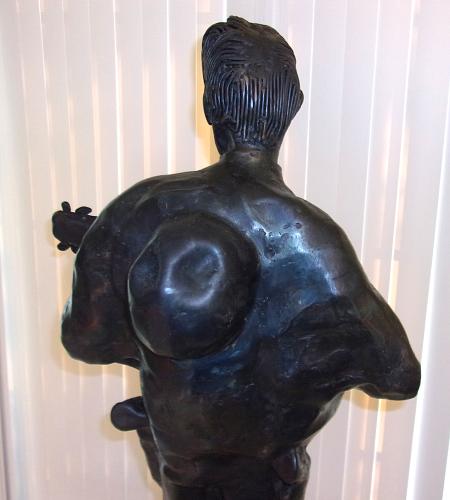 Mid Century Modern 1981 The Singing Cowboy Sculpture Vintage