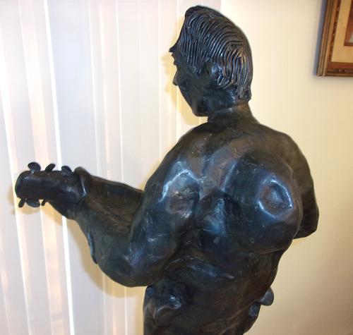 Mid Century Modern 1981 The Singing Cowboy Sculpture Vintage